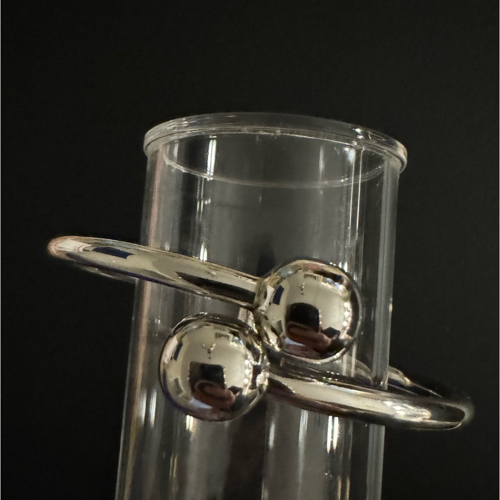 Sterling Silver Hinged Bypass Bracelet - image 5